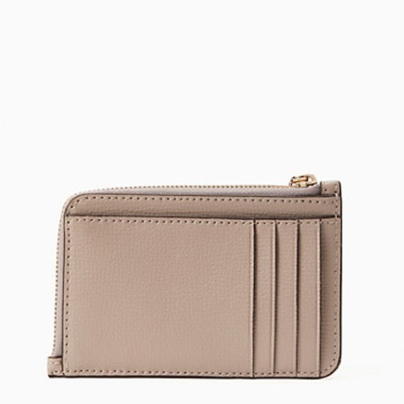Kate Spade Darcy Medium L-Zip Card Holder Warm Taupe - Picture 12 of 15